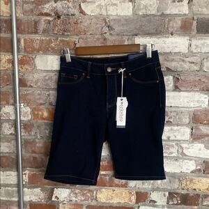 Workshop Republic Clothing Comfort Stretch Skinny Bermuda Jean Shorts Size 4